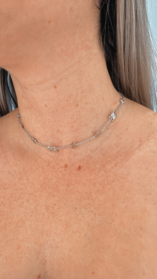 C SILVER NECKLACE