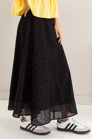 BLACK MAXI SKIRT